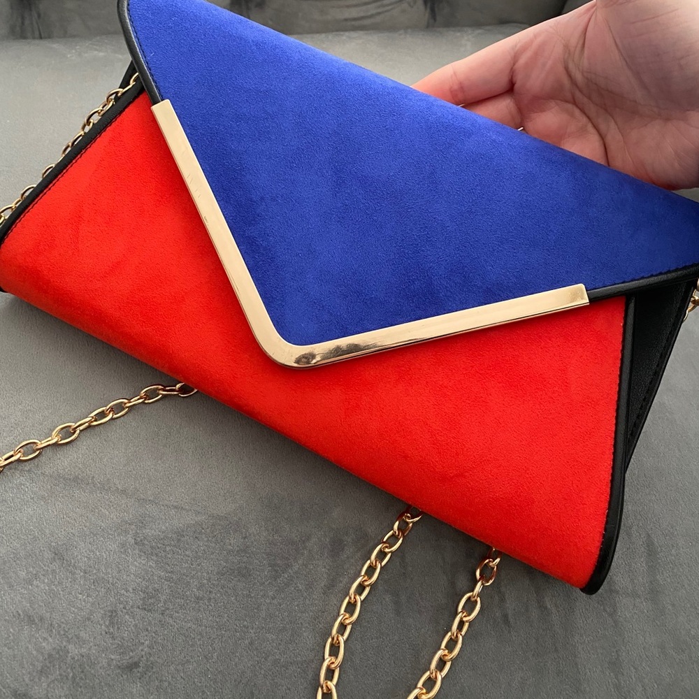 Beautiful suede clutch